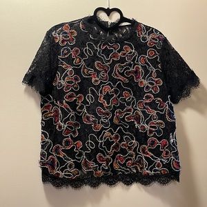 Beautiful Zara top to dress up or down.
